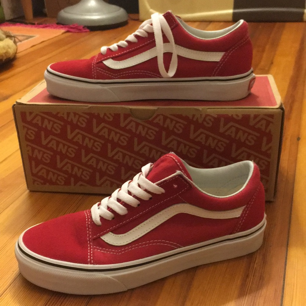 Vans Old Skool Crimson/True White Men’s 5.5/W 7.0